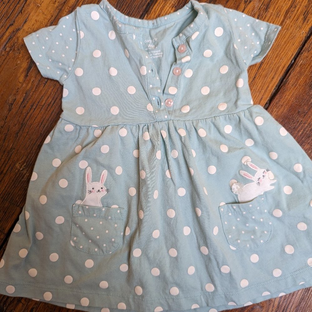 9m carter's bunny dress - EASTER!